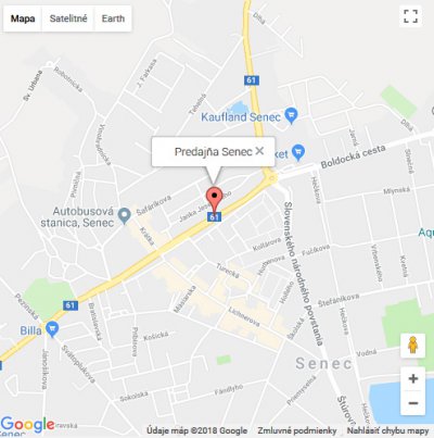 mapka senec
